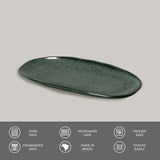 Shallow Organic Oval Platter Small Set of 4