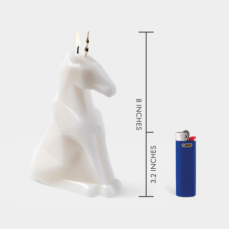 Unicorn Candle - White (Scented) Einar PyroPet - Sumiye Co