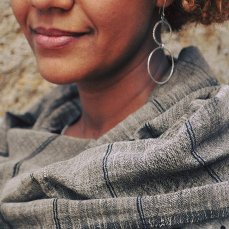 Earthy Striped Scarf by SLATE + SALT - Sumiye Co