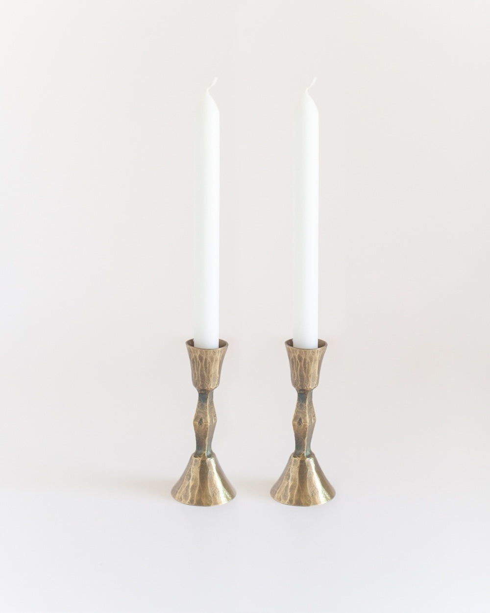 S/2 Low Diamond Candlestand - Brass Finish - Sumiye Co