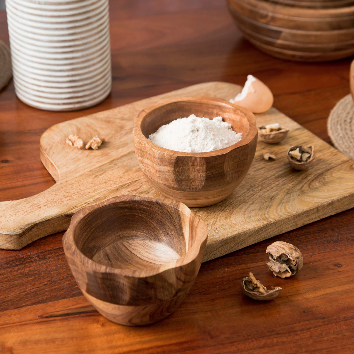 Gravon Acacia Nut Bowls - Sumiye Co