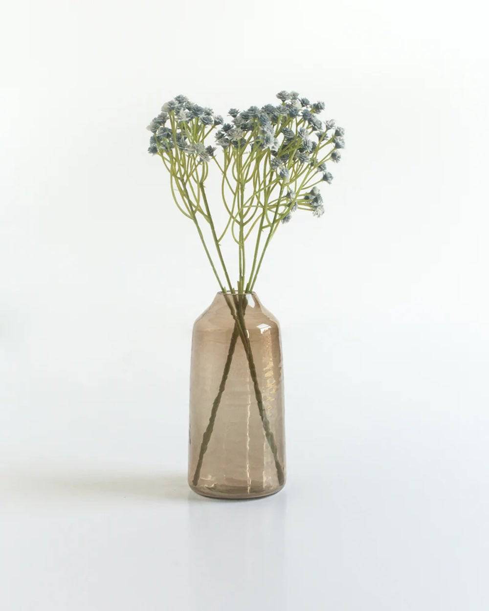 S/3 Hammered Bud Vases - Smoke - Sumiye Co
