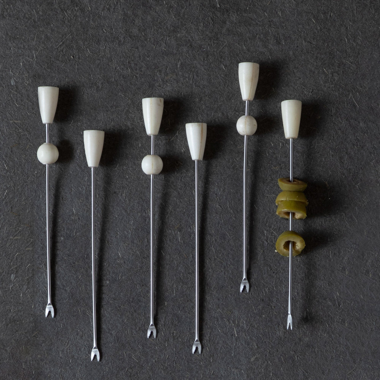 Blanco Cocktail Picks Assorted Set of 6