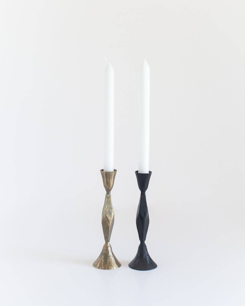 S/2 High Diamond Candlestands - Brass finsih - Sumiye Co
