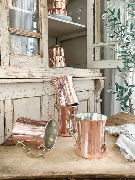 Copper Cocktail Mugs (Set of 4) | Vintage Inspired - Sumiye Co