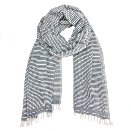 Ethiopian Stripe Wrap Scarf by SLATE + SALT - Sumiye Co