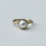 Freahwater Pearl Bombshell Ring - Sumiye Co