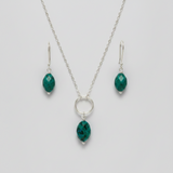 Chrysocolla Drop Earrings - Sumiye Co