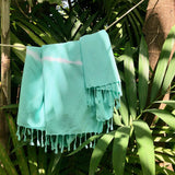 Mint Tie Dye Turkish Beach Towel by SLATE + SALT - Sumiye Co