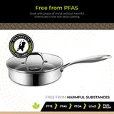 BE | LIVING CIRCLAD Series Sauté Pan with Lid 3 qt / 8.5"/ 24 cm