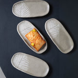 Shallow Organic Oval Platter Mini Set of 4
