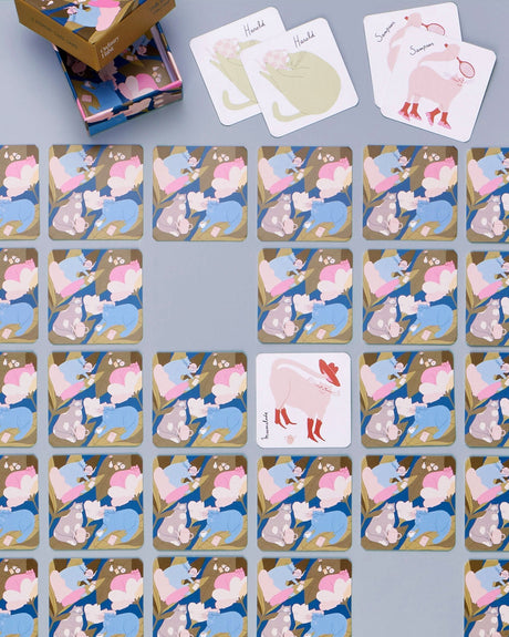 Feline Friends Matching Cards | Artist Holly Jolley - Sumiye Co