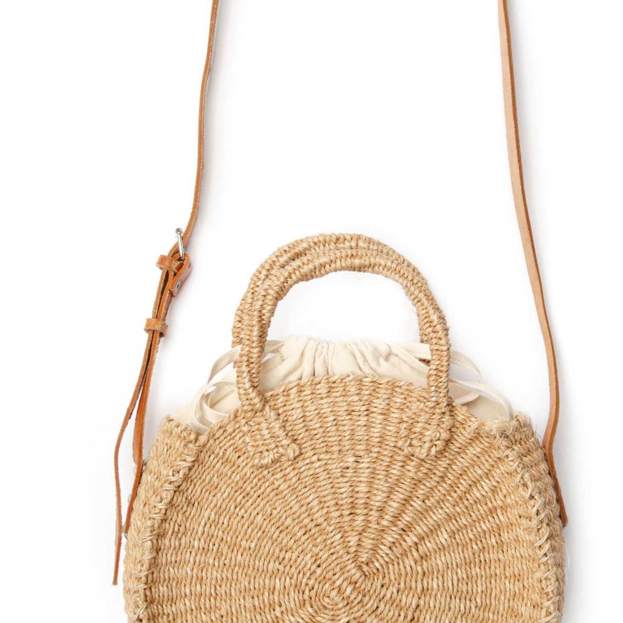 Sisal Bag Round Natural