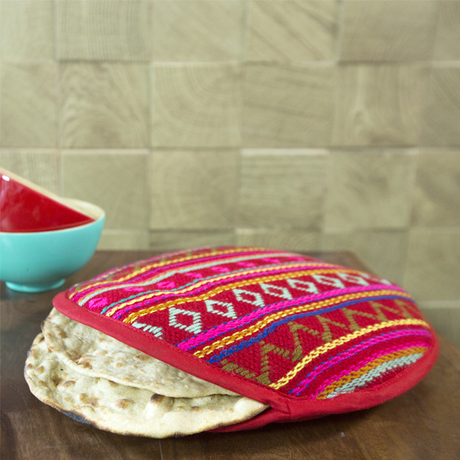 Flat Tortilla Warmer, Pink star- 10 Inch- 2 SET - Sumiye Co