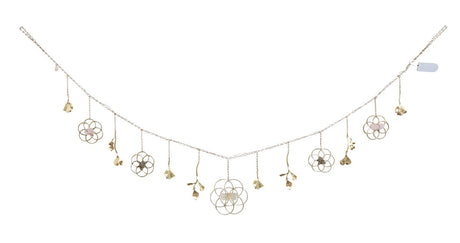 Flower of Life Healing Crystal Grid Garland with String Lighting - Sumiye Co