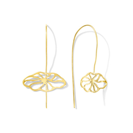 Flower Pull Threader Earrings-0