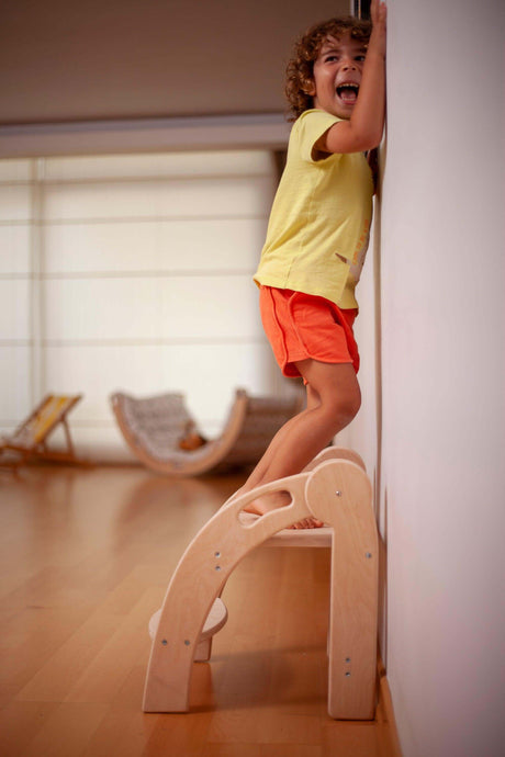 Foldable Montessori Kitchen Step Stool-0