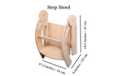 Foldable Montessori Kitchen Step Stool-3