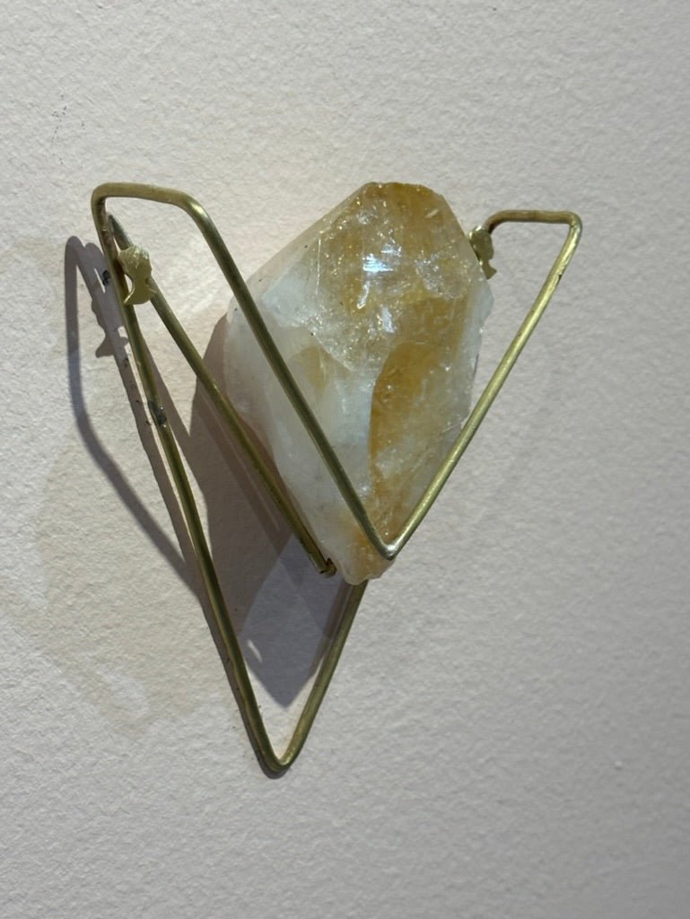 Geometric Wall Mount Interchangeable Crystal Holder by Ariana Ost