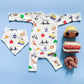 Baby Gift Set - New York Organic Onesie, Bib + Rattle Toys | Hot dog, Pretzel & Taxi by Estella