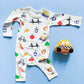 Organic Baby Gift Set - New York Onesie & NYC Taxi Rattle Toy by Estella