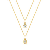 Divine Star Gold plated sterling silver Necklace-1
