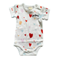 'Je T'aime' Embroidered & Printed Baby Onesie-Hearts by Estella