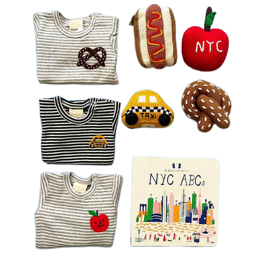NYC Organic Baby Gift Set-Embroidery by Estella