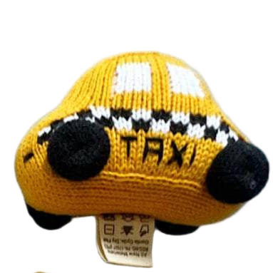 Baby Gift Set - NYC ABCs Book & Organic NYC Taxi, Metro Rattles - Sumiye Co