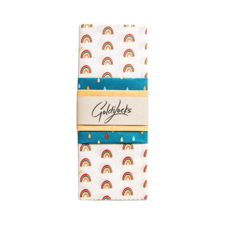 Beeswax Food Wraps: Rainbows Set of 3 - Sumiye Co