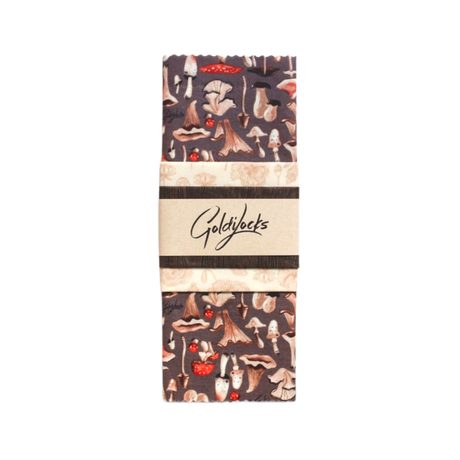 Beeswax Food Wraps: Mushrooms Set of 3 - Sumiye Co