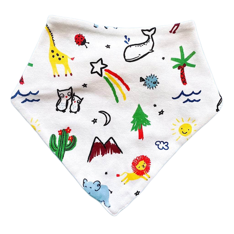 Baby Kerchief Bib-Animals by Estella - Sumiye Co