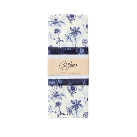 Beeswax Food Wraps: Vintage Botany Set of 3 - Sumiye Co