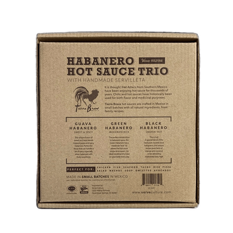 Habanero Hot Sauce Trio & Napkins Set - Sumiye Co