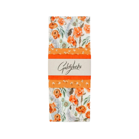 Beeswax Food Wraps: Golden Floral Set of 3 - Sumiye Co