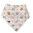 Organic Baby Bib Kerchief Reversible - Sports All Over Print by Estella - Sumiye Co