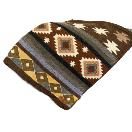 Alpaca Wool Reversible Throw Blanket - Mojave 45" x 39" - Sumiye Co