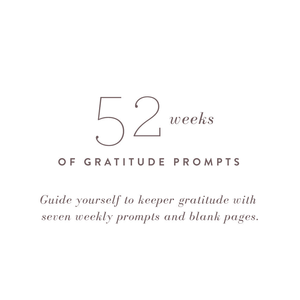 Gratitude Journal - Gold Leaf Linen by Promptly Journals