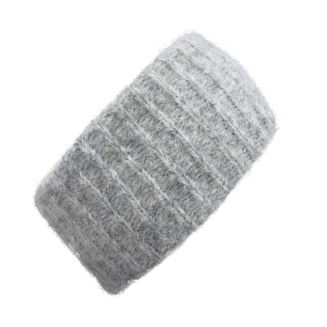 Gray Ribbed Alpaca Ear Warmer Headband by SLATE + SALT - Sumiye Co