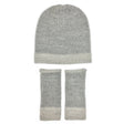 Gray Interwoven Alpaca Beanie by SLATE + SALT - Sumiye Co