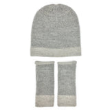 Gray Interwoven Alpaca Beanie by SLATE + SALT - Sumiye Co