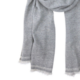 Bufanda de cachemira | Espiga gris