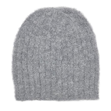 Gray Loop Knit Alpaca Beanie by SLATE + SALT - Sumiye Co