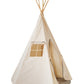 Teepee Tent “Grey Pompoms” with Pompoms