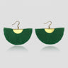 Half Moon Fan Earrings-7