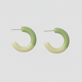 Mint Green Ombre Hoop Earrings - Sumiye Co