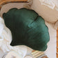 Ginkgo Leaf Pillow Velvet “Green” | Kids Room & Nursery Decor