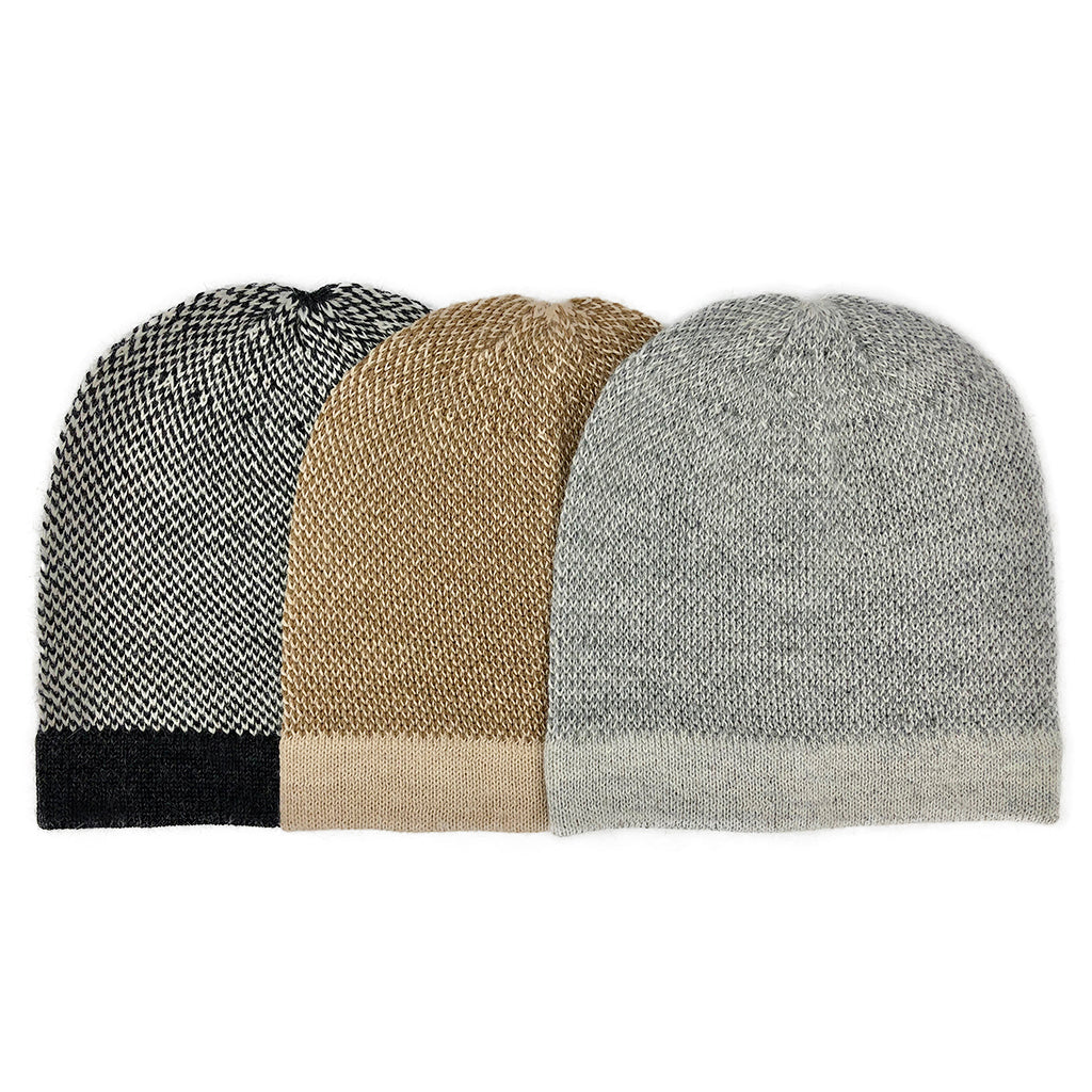 Midnight Interwoven Alpaca Beanie by SLATE + SALT - Sumiye Co