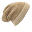 Camel Interwoven Alpaca Beanie by SLATE + SALT - Sumiye Co
