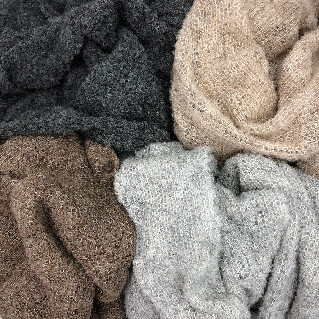 Gray Ultra Plush Alpaca Scarf by SLATE + SALT - Sumiye Co